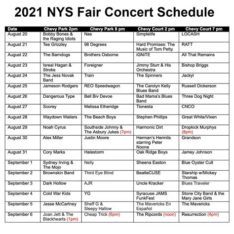 Wyep Concert Calendar